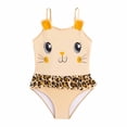 thumbnail image 1 of Shadoumai Girls Cat Piece Swimsuit Cute Ruffle Bathing For Toddler Kids Swimwear, 1 of 6