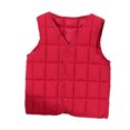 thumbnail image 1 of Shadoumai Girls Down Vest Winter Padded Sleeveless Jacket Warm Quilted Coat For Toddlers Kids Children Outerwear Thermal Insulated Layer, 1 of 4