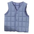 thumbnail image 1 of Shadoumai Girls Down Vest Winter Padded Sleeveless Jacket Warm Quilted Coat For Toddlers Kids Children Outerwear Thermal Insulated Layer, 1 of 5