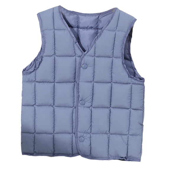 Shadoumai Girls Down Vest Winter Padded Sleeveless Jacket Warm Quilted Coat For Toddlers Kids Children Outerwear Thermal Insulated Layer
