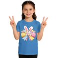 thumbnail image 1 of Shadoumai Girls Easter Shirt Size 10-12 Happy Easter Letter Print Crew Neck Short Sleeve Tee for Toddler Cute Blouse Tops Girls Summer Tops T-Shirts, 1 of 6