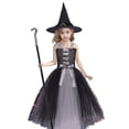 thumbnail image 1 of Shadoumai Girls Halloween Dresses Loose Long Drape Mesh Tutu Dress for Indoor Halloween Banquets & Daily Holiday Home Entertainment Outfits, 1 of 8