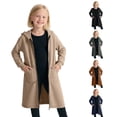 thumbnail image 1 of Shadoumai Girls Long Sleeve Zip Up Hooded Sweatshirt Outerwear Cozy Fleece Lined Jacket For Autumn Winter, 1 of 6