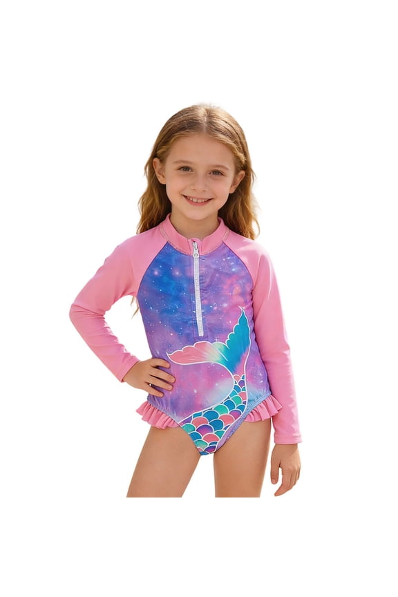 Girls One Piece Swimsuit 12-14 Bow Design Tankini for Girls Quick Dry Solid Color Beach Skirt Cute Ruched Bathing Suit Summer Girl's Swimwear with Chest Pad