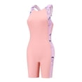 thumbnail image 1 of Shadoumai Girls One Piece Swimsuit 12-14 Modest Ruched Girls Swimwear Tankini Lightweight Color Block Beach Skirt Cute Ruched Bathing Suit Swimwear Set Girl Adjustable Straps, 1 of 8
