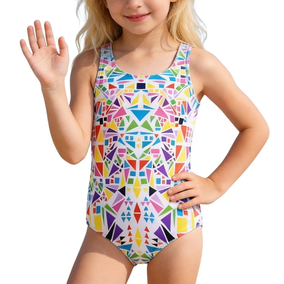 Shadoumai Girls One Piece Swimsuit Size 16 Cute Bow Girls Swimwear Tankini Quick Dry & Stretchy Contrast Color Girls Dress Up Clothes Adjustable Wide Straps Modest Swimwear