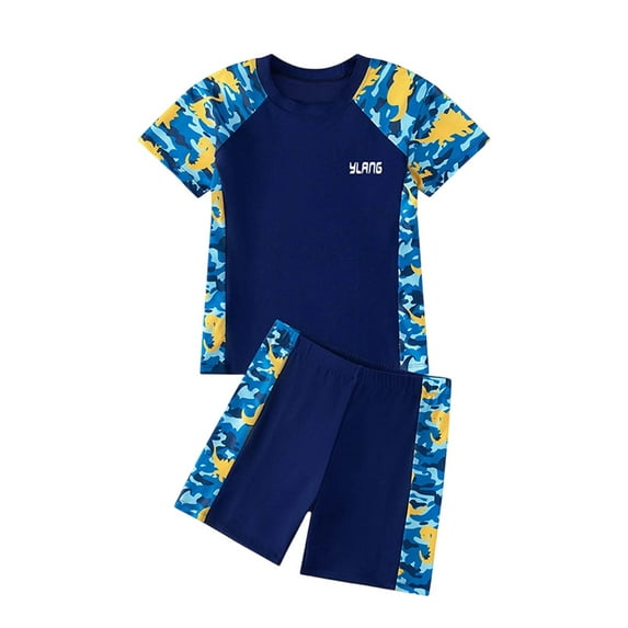 Shadoumai Girls One Piece Swimsuit Size 8 Tummy Control Tankini Set Quick Dry & Stretchy Cute Printed Girls Bathing Suit Modest Swimwear with Cover Up with Mesh Cover Ups