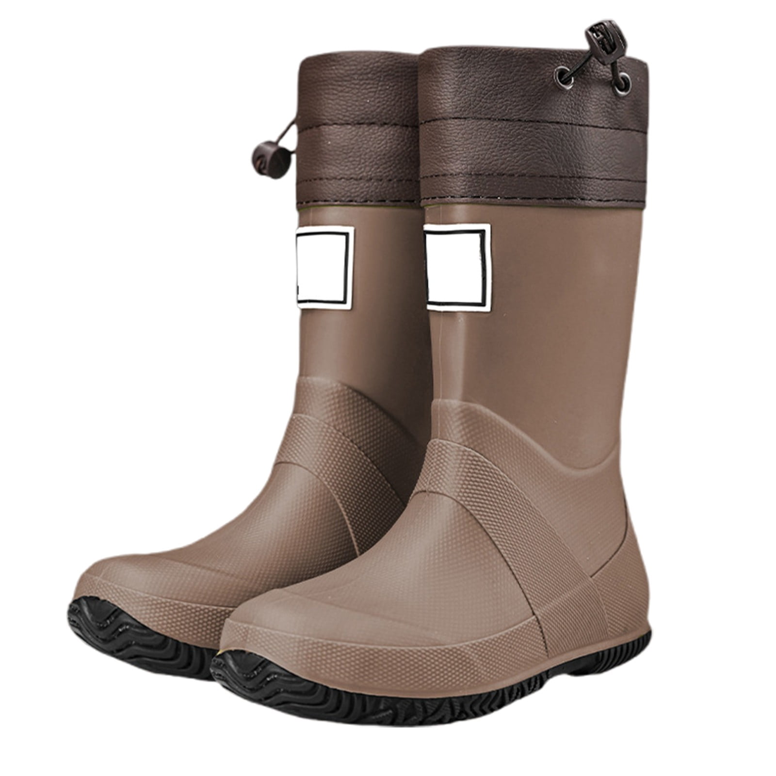 Shadoumai Girls Outdoor Boots for Hiking Camping Adventure Comfortable Mid Calf Rubber Rain Boots