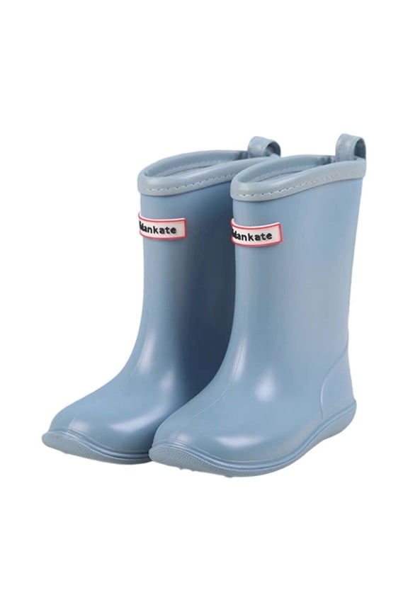 Girls Rain Boots Lightweight Comfortable Mid Calf Short Boots For Toddler Kids Spring Summer Fall Stylish Design
