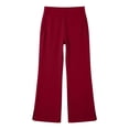 thumbnail image 1 of Shadoumai Girls School Uniform Pants High Stretchy Half Elastic Waist Soft Fabric Slim Flat Front Slacks for Teens, 1 of 3