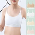 thumbnail image 1 of Shadoumai Girls Seamless Training Bra Double Layer No Padding with Adjustable Strap First Bras Cami Crop Multipack,Sports Bras for Girls 14-16, 1 of 7