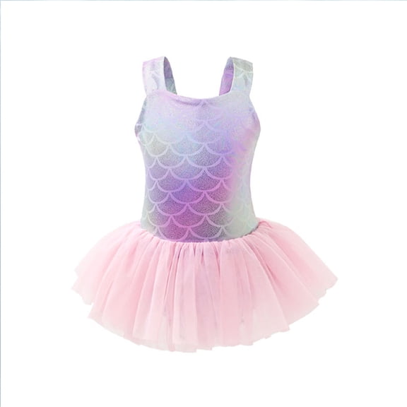 Shadoumai Girls Sparkly Scale Design Two Piece Tankini Swimsuit With Flowy Skirt For Swimming And Water Sports,3 Piece Mermaid Swimsuit