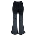 thumbnail image 1 of Shadoumai Girls Stretch Flare Jeans High Waist Skinny Bootcut Pants for Teenagers and Juniors With Ankle Drag, 1 of 4