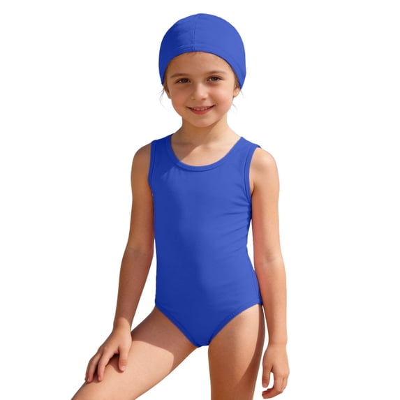Shadoumai Girls Swimsuit One Piece Size 7 Bow Design Girls Tankini Swimsuit Quick Dry & Stretchy Tropical Print Girl Bathing Suit Adjustable Wide Straps Modest Swimwear