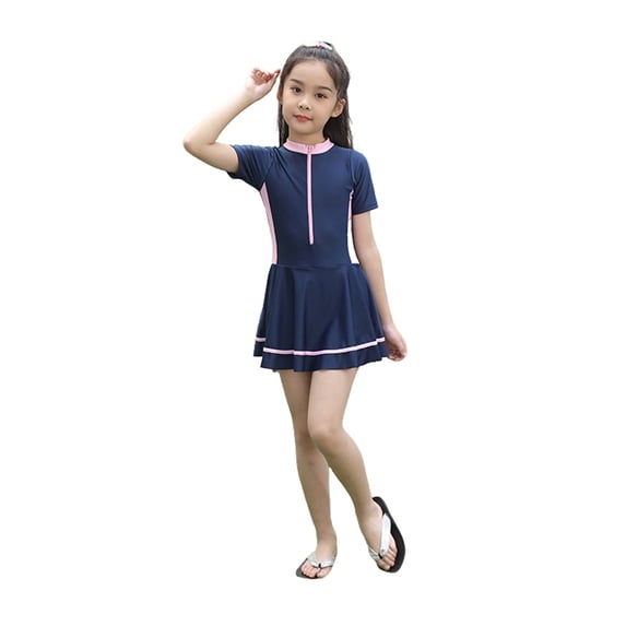 Shadoumai Girls Swimsuit Swimwear For Kids Teen Girls Student Bathing With