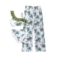 thumbnail image 1 of Shadoumai Girls Swimsuit Two Piece Bathing Suit Criss Cross Print Bikini Set with Ruffle Hem Teens Swim Suits 6-14Y, 1 of 6