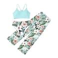 thumbnail image 1 of Shadoumai Girls Tankini Swimsuit 3 Pieces Girl Halterneck Top Swimwear Shorts and Drawstring Skirt Bathing Suits for 7-16T, 1 of 2
