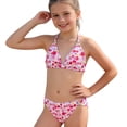 thumbnail image 1 of Shadoumai Girls Tankini Swimsuit High Waisted Bathing Suit Two Piece Swimsuits Ruffle Top Cute Girls' Swimwear Color Block, 1 of 8