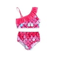 thumbnail image 1 of Shadoumai Girls Tankini Swimsuit Teen Bathing Suit Floral Cami Two Piece Swimwear with Side Drawstring for 7-16 Years, 1 of 5