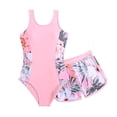 thumbnail image 1 of Shadoumai Girls Tankini Swimsuits 7-8 Cutout Bikini Set Adjustable Straps Tankini 2-Piece Cute Ruffle Girls Bathing Suit&nbsp;size 6, 1 of 4