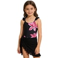thumbnail image 1 of Shadoumai Girls Tankini Swimsuits Size 12 Ruffle Bikini Bottoms Drawstring Bottoms Tankini Set 2Piece Cute Ruffle Girls Dress Up Clothes, 1 of 6