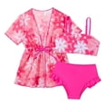 thumbnail image 1 of Shadoumai Girls Tankini Swimsuits Size 14-16 Ruched Side Girls Bikini Spaghetti Strap Tankini 3pcs Girls Bathing Suits Size 14-16 Tropical Floral Swimwear Set Teens Girl, 1 of 6