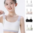 thumbnail image 1 of Shadoumai Girls Training Bras for Girls 8-14 Comfortable First Bra with Soft Removable Padding Seamless Bras Multipack,Training Bras for Girls 10-12, 1 of 3