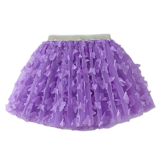Shadoumai Girls Tutu Skirt For Toddlers Baby Girls Summer Casual Elastic Waist Flowy Skirt With Soft For Ages 3 8 Years