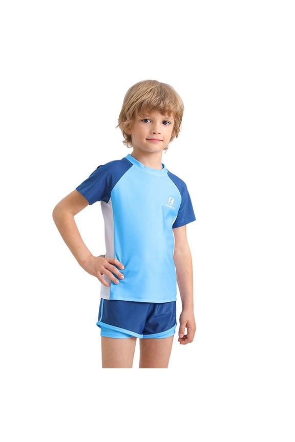 Girls Two Piece Printed Bikini Swimsuits For Children Ages 3 to 14 Years Old,Mermaid Swimsuit 3Pcs