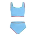 thumbnail image 1 of Shadoumai Girls Two Piece Swimsuits For Kids Teen Bikini With Adjustable Ties And UPF Sun, 1 of 5