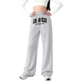 thumbnail image 1 of Shadoumai Girls Wide Leg Pants Kids Fashion Lace Hem Elastic Waist Uniform Pants Slacks with Pockets 5-14 Years, 1 of 4
