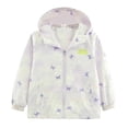 thumbnail image 1 of Shadoumai Girls Windbreaker Jacket With Gradient Print Autumn Lightweight Outerwear for Children Casual Hooded Coat Toddler Girl, 1 of 9