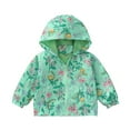 thumbnail image 1 of Shadoumai Girls Windproof Hooded Jacket With Cartoon Prints Toddler Outerwear Cozy Lined Coat For Kids Back To School Fashion, 1 of 4