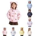 thumbnail image 1 of Shadoumai Girls Winter Coat Warm Padded Hooded Jacket Casual Outerwear for Toddler Kids, 1 of 4