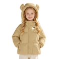 thumbnail image 1 of Shadoumai Girls Winter Coat Warm Padded Hooded Jacket Casual Outerwear for Toddler Kids, 1 of 7