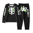 thumbnail image 1 of Shadoumai Halloween Pajamas for Big Cowl Neck Ghost Print Long Set Sleepwear Shirt and Pant Matching Comfy Sleepwear Set 2 Piece Satin Pajama Sets, 1 of 5