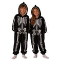 thumbnail image 1 of Shadoumai Halloween Romper Soft Flannel Skeleton Romper For Kids Boys And Girls, Versatile One-Piece Cozy Festival Daily Wear Clothes Romper, 1 of 6