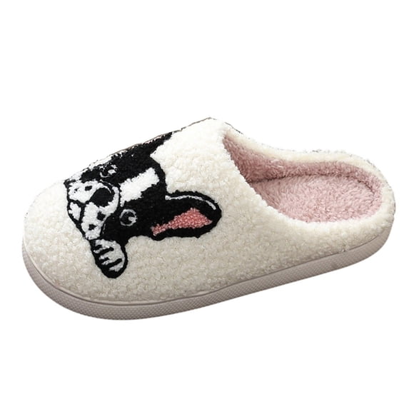 Shadoumai Halloween Slippers For Women Men, Halloween Pumpkin Slippers, Soft Plush Spooky Slipper, Cute Cartoon Cozy House Slipper, Fuzzy Winter Holiday Shoes, Halloweens Christmas Gifts