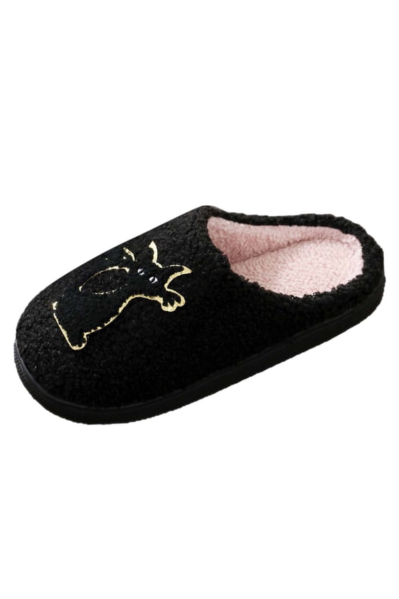 Happy Face Slippers for Women Men,Retro Soft Cozy Comfy Plush Lightweight House Slippers Slip-on Indoor Outdoor Slippers,Slip on Anti-Skid Sole