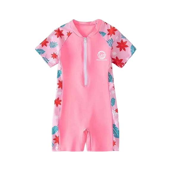 Shadoumai High Performance Kids Swimwear Training Suit with Zipper Front for Young Swimmers, Swimsuit 3Pcs