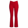 thumbnail image 1 of Shadoumai High Waisted Solid Color Yoga Pants for Girls Soft Stretchy Athletic Leggings Comfortable Workout Playwear, 1 of 2