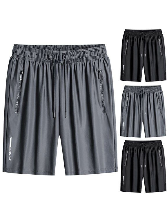 Iced Active Shorts for Women, Women's Ice Silk Quick Drying Ultra Stretch Shorts with Zipper Pockets Pants for Women