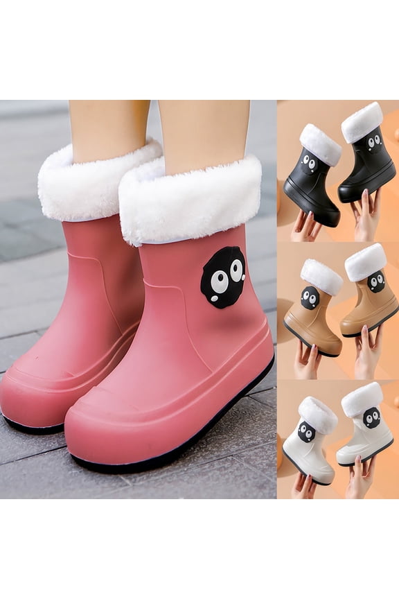 Kids Rain Boots, Waterproof Rubber Boots for Boys and Girls, Non- Ankle Muck Toddler Rainboots, Outdoor, Farm, Park, Hiking, Fishing, School Playing
