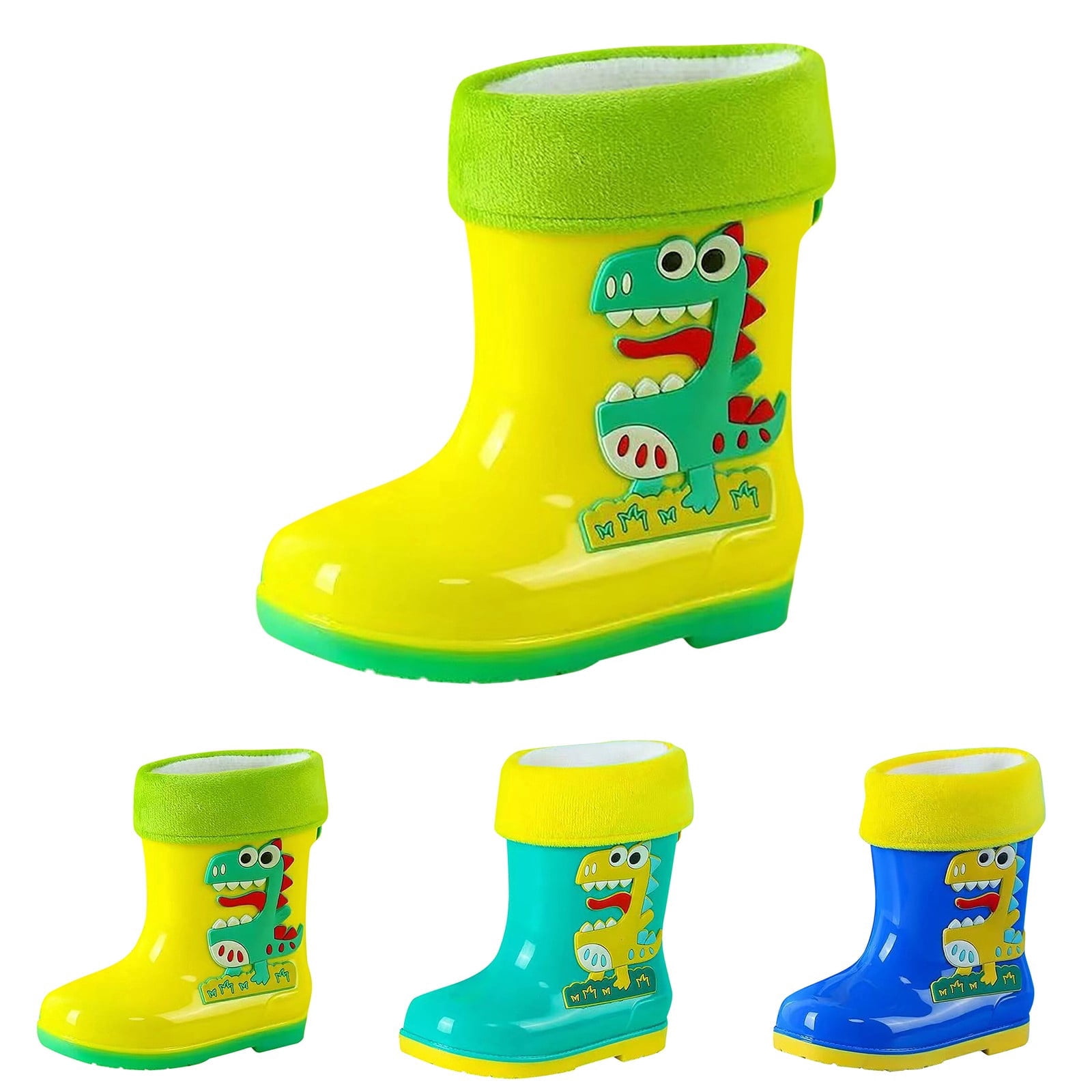 Shadoumai Kids Shoes Short Rain Boots For Womens Ankle Rainboot Slip On Garden Boot Rubber Shoes