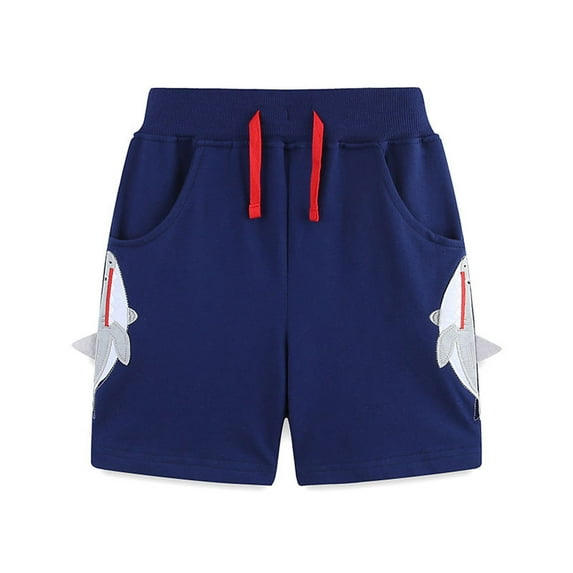 Shadoumai Kids Shorts Boys Size 7 Solid Color Elastic Waistband Cotton Boys Short Pants Lightweight Knit Shorts Shorts for Summer Kids