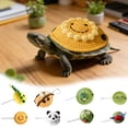 thumbnail image 1 of Shadoumai Knitted Turtle Sweater for Pet Tortoise Cute Warm Shell for Small Turtle for Christmas Halloween Party Photo (L-Yellow), 1 of 5