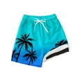 thumbnail image 1 of Shadoumai Little Boys Swimming Trunks 3d Funny Print Drawstring Beach Board Shorts Fashion Boys Swim Trunks Brief Liner Compression Chafe Swim Trunks Junior Beach Trunks, 1 of 4