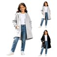 thumbnail image 1 of Shadoumai Long Hoodies for Girls Cute Fashion Long Sleeve Oversized Zip up Hooded Kids Sweatshirt Trendy School Preppy Clothes, 1 of 7