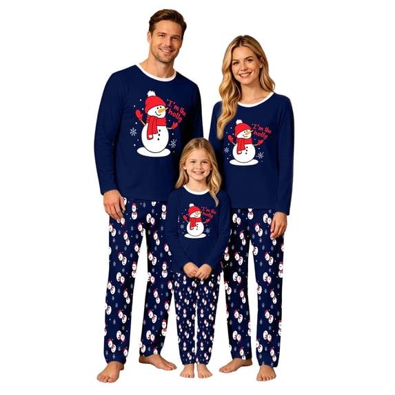 Shadoumai Matching Christmas Pajamas For Family,Ugly Christmas Pjs Family Matchin Outfits ,Long Sleeve Fall Winter Clothes Xmas Pjs Sets