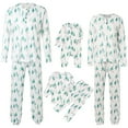 thumbnail image 1 of Shadoumai Matching Christmas Pajamas for Family Pajamas 2 Piece Pjs Set Holiday Jammies Home Clothes White Christmas Pjs, 1 of 7
